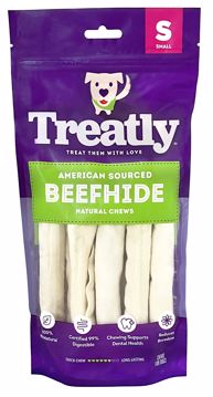 Picture of 8/SM. TREATLY AMERICAN SOURCED BEEFHIDE CHIP ROLLS - NATURAL