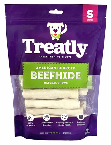 Picture of 16/SM. TREATLY AMERICAN SOURCED BEEFHIDE CHIP ROLLS-NATURAL