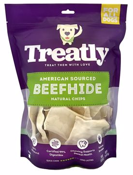 Picture of 22 OZ. TREATLY AMERICAN SOURCED BEEFHIDE CHIPS - NATURAL