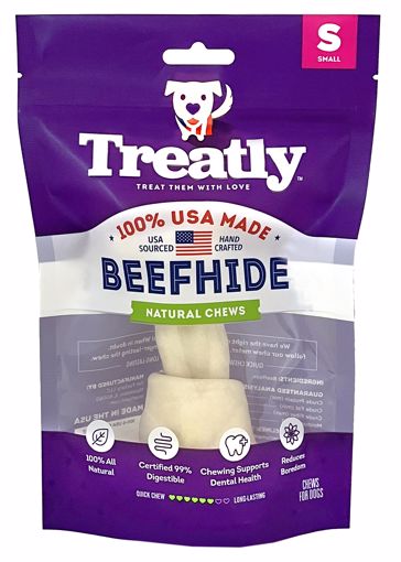 Picture of SM. TREATLY USA BEEFHIDE BONE - NATURAL