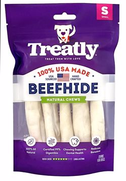 Picture of 5/SM. TREATLY USA BEEFHIDE CHIP ROLLS - NATURAL