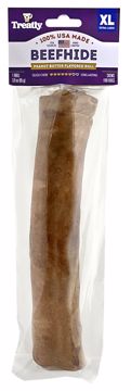 Picture of XL. TREATLY USA BEEFHIDE ROLL - PEANUT BUTTER
