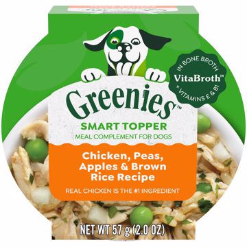 Picture of 10/2 OZ. GREENIES TOPPERS WET DOG - CHKN/APPLE/BRN RICE/PEAS