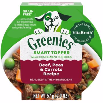 Picture of 10/2 OZ. GREENIES TOPPERS WET DOG - BEEF/BRLY/CARROT/BROC.
