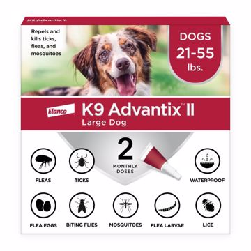 Picture of K9 ADVANTIX II LARGE DOG 2 PK. SPOT ON - 21 TO 55 LB.