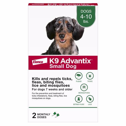 Picture of K9 ADVANTIX SMALL DOG 2 PK. SPOT ON - 4 TO 10 LB.