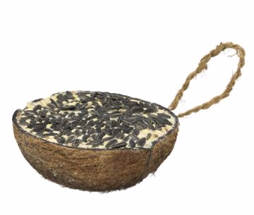 Picture of HALF COCONUT WITH SUET AND BLACK OIL SUNFLOWER