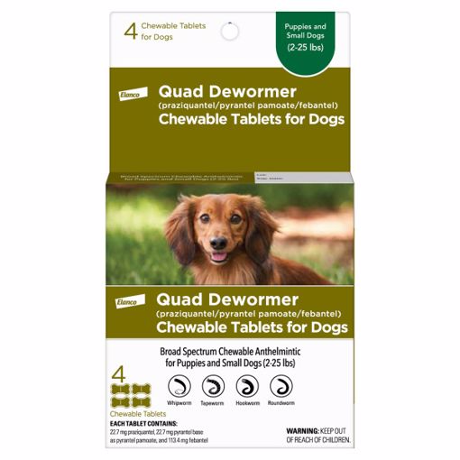 Picture of 4 CT. QUAD DEWORMER FOR SMALL DOGS - 2 TO 25 LB.