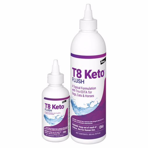 Picture of 4 OZ. T8 KETO FLUSH EAR TREATMENT - DOG/CAT