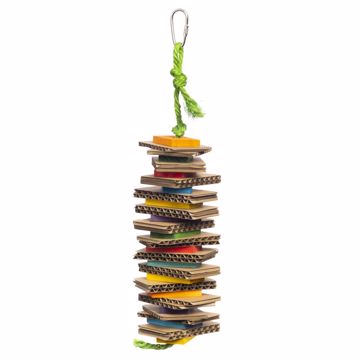 Picture of 3X2X13 IN. SHREDDING STACK BIRD TOY