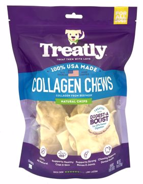 Picture of 8 OZ. TREATLY USA COLLAGEN CHIPS