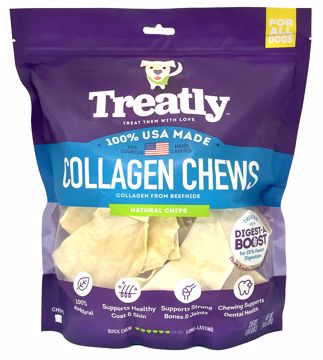 Picture of 14 OZ. TREATLY USA COLLAGEN CHIPS