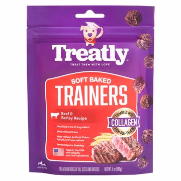 Picture of 5 OZ. TREATLY SOFT BAKED TRAINERS BEEF & BARLEY W/COLLAGEN