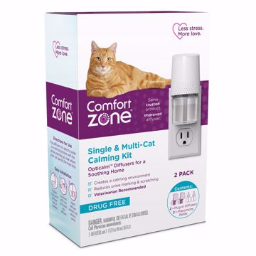 Picture of 2 PK. COMFORT ZONE CAT SOOTHING DIFFUSER KIT & REFILL