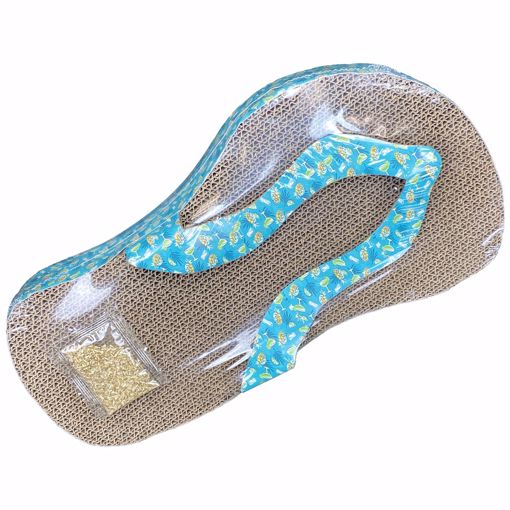 Picture of 18 IN. MARGARITAVILLE CAT FLIP FLOP SCRATCHER - PATTERN