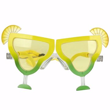 Picture of 3.5X5.9 IN. MARGARITAVILLE SUNGLASSES YELLOW/GREEN W/STRAP