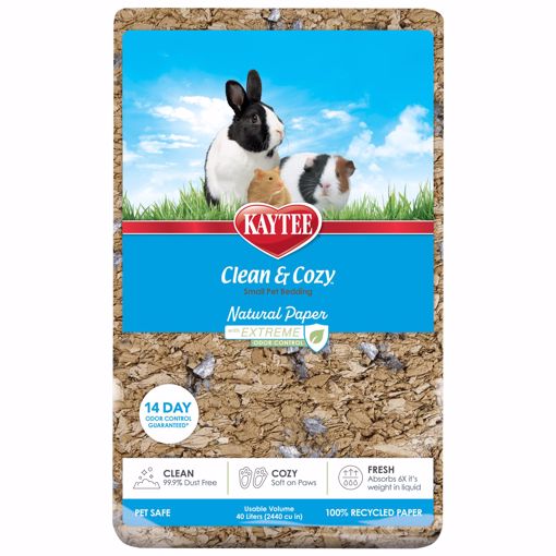 Picture of 40L. CLEAN & COZY NATURAL PAPER W/EXTREME ODOR BEDDING