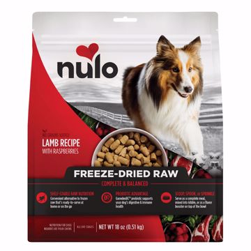 Picture of 18 OZ. NULO DOG FREEZE DRIED RAW - LAMB/RASPBERRIES