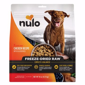 Picture of 18 OZ. NULO DOG FREEZE DRIED RAW - CHICKEN/BLUEBERRIES