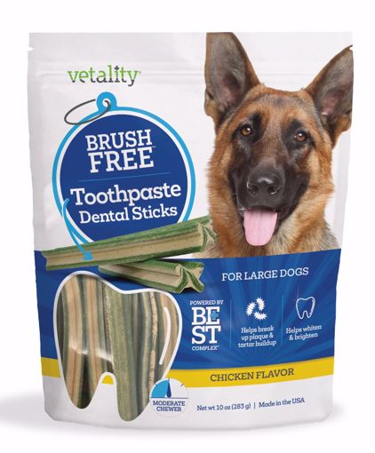 Picture of 10 OZ. VETALITY BEST BRUSH FREE DENTAL STICKS - MED./LG.