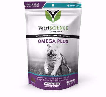 Picture of 40 CT. VETRISCIENCE OMEGA PLUS ADV SKIN SUPPLEMENT DUCK