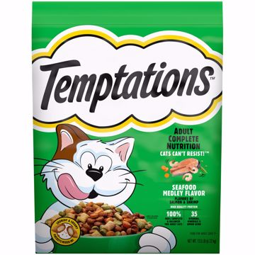 Picture of 13.5 LB. TEMPTATIONS DRY CAT FOOD - SEAFOOD
