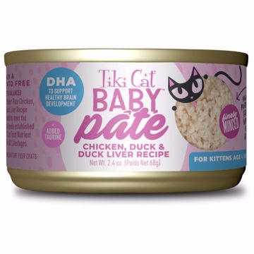 Picture of 12/2.4 OZ. TIKI CAT BABY PATE WET CAN - CHKN/DUCK/DUCK LIVER