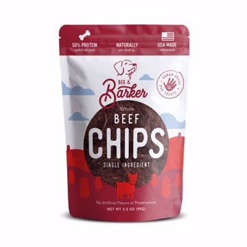 Picture of 3.5 OZ. BEG & BARKER BEEF HEART CHIPS DOG TREAT