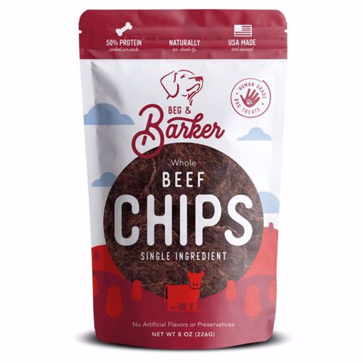 Picture of 8 OZ. BEG & BARKER BEEF HEART CHIPS DOG TREAT