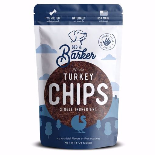 Picture of 8 OZ. BEG & BARKER WHOLE TURKEY CHIPS DOG TREAT