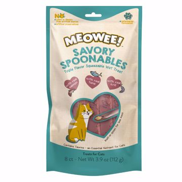 Picture of 8 CT. MEOWEE SAVORY SPOONABLES - SALMON/TUNA/KRILL