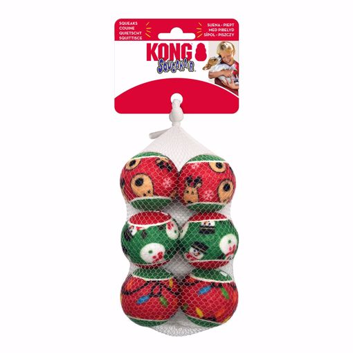 Picture of 6PK. SM HOLIDAY SQUEAKAIR BALLS