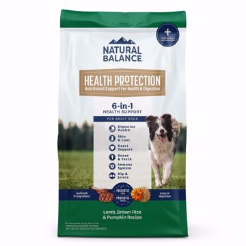 Picture of 4 LB. HEALTH PROTECTION DRY DOG FOOD - LAMB/BR RC/PUMPKIN