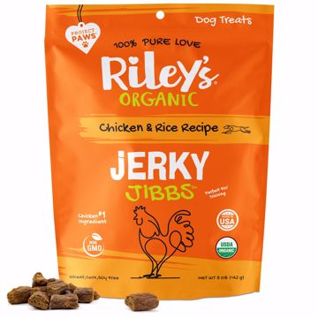 Picture of 5 OZ. RILEYS ORGANIC JERKY JIBBS - CHICKEN & RICE