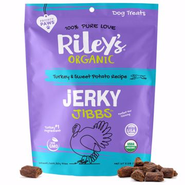 Picture of 5 OZ. RILEYS ORGANIC JERKY JIBBS - TURKEY & SWEET POTATO