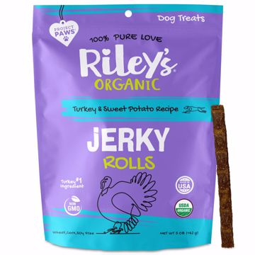 Picture of 5 OZ. RILEYS ORGANIC JERKY ROLLS - TURKEY & SWEET POTATO