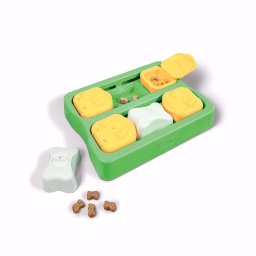 Picture of SMALL DOG BRICK TREAT PUZZLE - GREEN