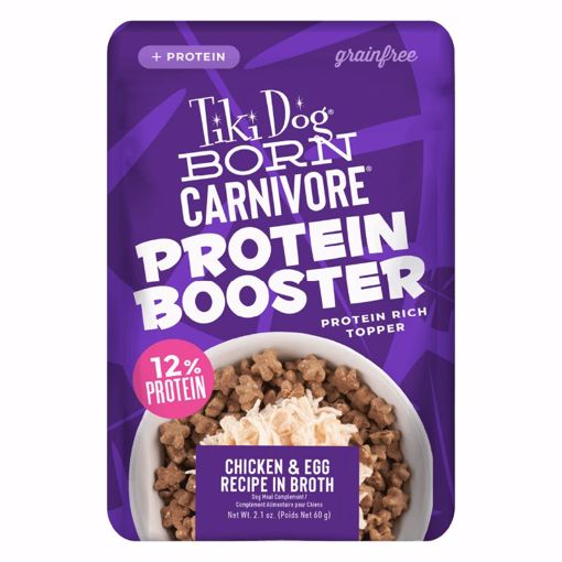 Picture of 12/2.1 OZ. BORN CRNV DOG PROTEIN BOOSTER TOPPER - CHKN/EGG