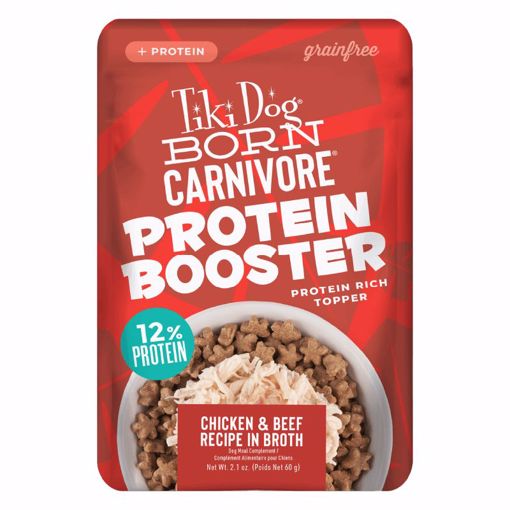 Picture of 12/2.1 OZ. BORN CRNV DOG PROTEIN BOOSTER TOPPER - CHKN/BEEF