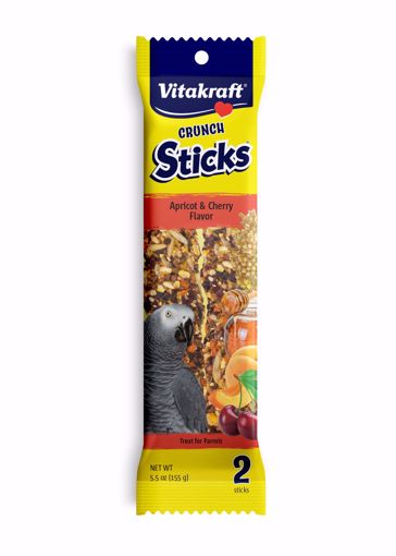 Picture of 5.5 OZ. CRUNCH STICKS APRICOT & CHERRY FLAVOR FOR PARROTS