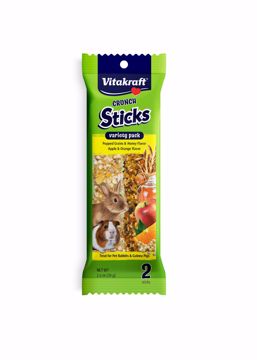 Picture of 2.5 OZ CRUNCH STICKS GRAINS & HONEY/APPLE ORANGE RABBIT/GP