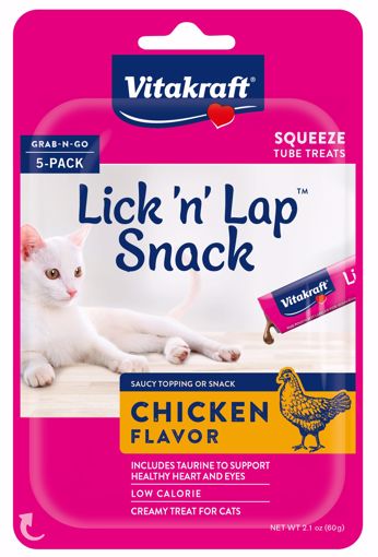 Picture of 5 PK. LICK N LAP SNACK CHICKEN FLAVOR