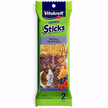 Picture of 3.75 OZ. CRUNCH STICKS WILD BERRY & HONEY GLAZE GUINEA PIG