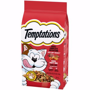 Picture of 6.3 LB. TEMPTATIONS DRY CAT FOOD - BLOCK PARTY BBQ