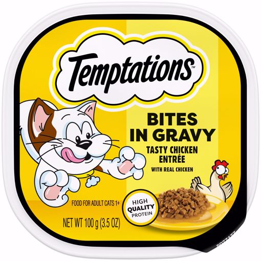 Picture of 24/3.5 OZ. TEMPTATIONS CHUNKS IN GRAVY - CHICKEN