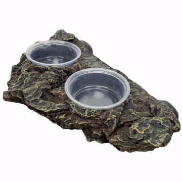 Picture of 8 IN. MAGNETIC GECKO FEEDING LEDGE WITH BOWLS