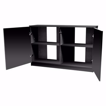 Picture of PREMIER 2-DOOR CABINET - BLACK - 36.5X13.7X31.5