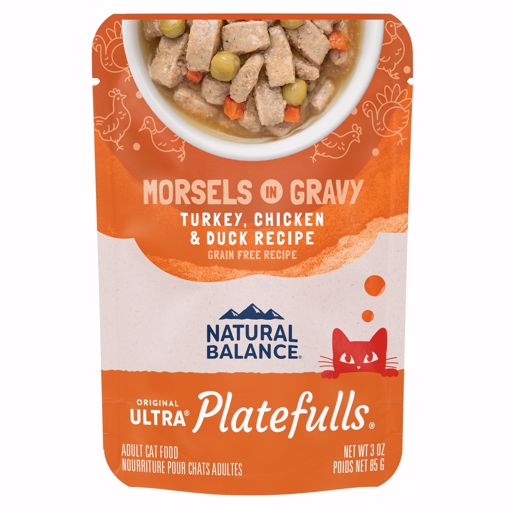 Picture of 24/3 OZ. PLATEFULLS CAT TRKY/CHKN/DUCK IN GRAVY - POUCH