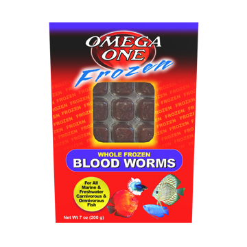 Picture of 7 OZ. OMEGA ONE BLOODWORM CUBES - FROZEN