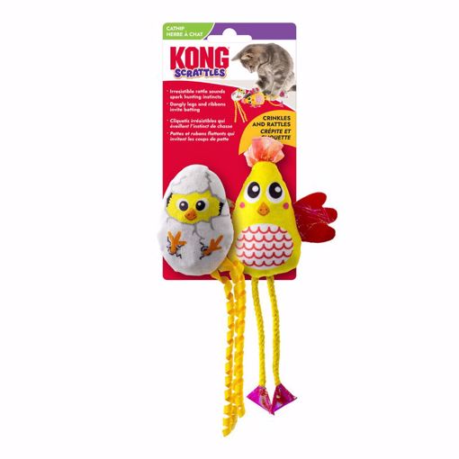 Picture of 2 PK. SCRATTLES CHICKEN CAT TOY